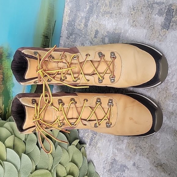 TIMBERLAND Genuine Leather Wedge Sport Boots Size 6.5 - Picture 2 of 16